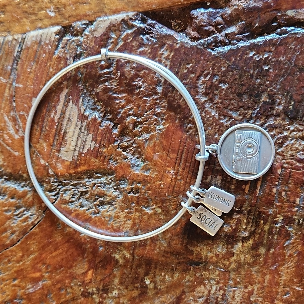 Wind & Fire Bangle Camera Bracelet Silver
